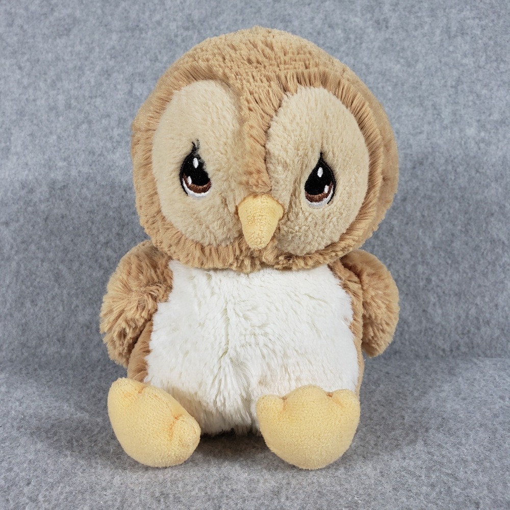 Precious Moments Tender Tails Owl Plush Stuffed Animal Toy Brown White 6" VTG‎